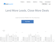 Tablet Screenshot of leadsquared.com